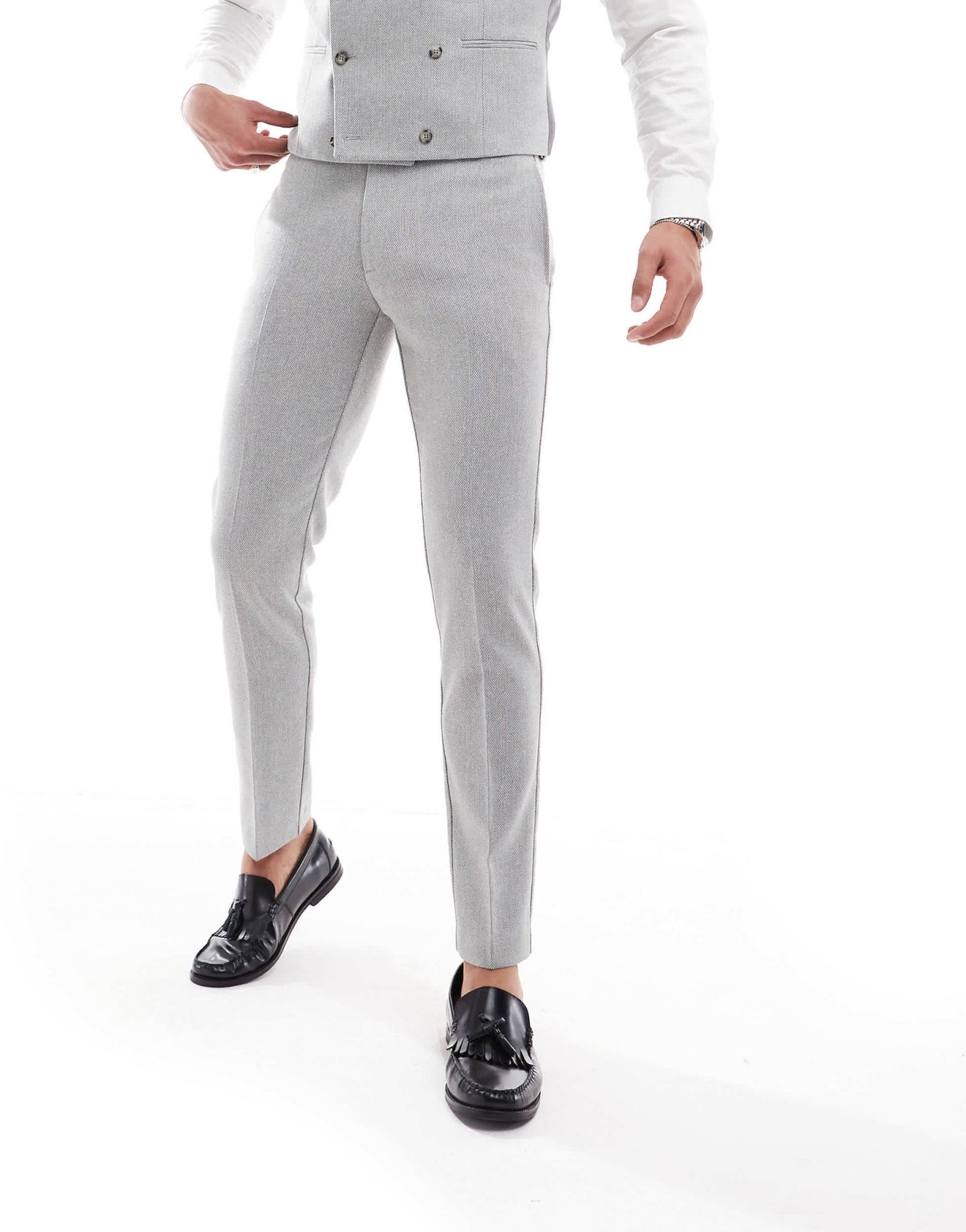 ASOS DESIGN skinny suit trousers with wool in grey - ASOS Sample Sale EU Store