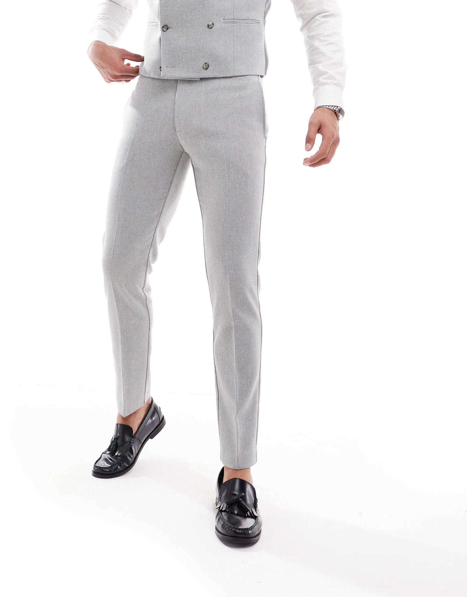 ASOS DESIGN skinny suit trousers with wool in grey - ASOS Sample Sale EU Store