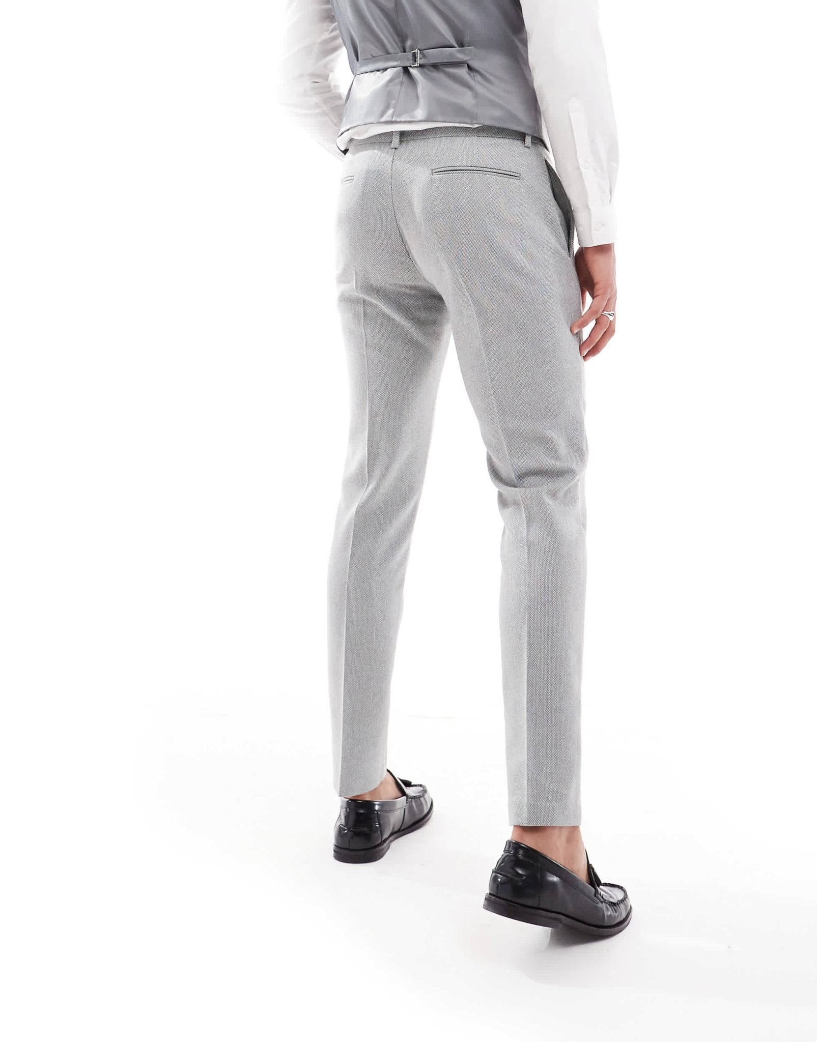 ASOS DESIGN skinny suit trousers with wool in grey - ASOS Sample Sale EU Store