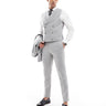ASOS DESIGN skinny suit trousers with wool in grey
