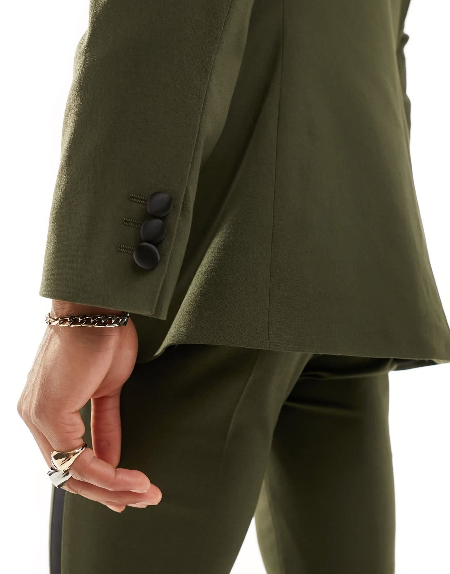 ASOS DESIGN skinny tuxedo suit jacket in green - ASOS Sample Sale EU Store