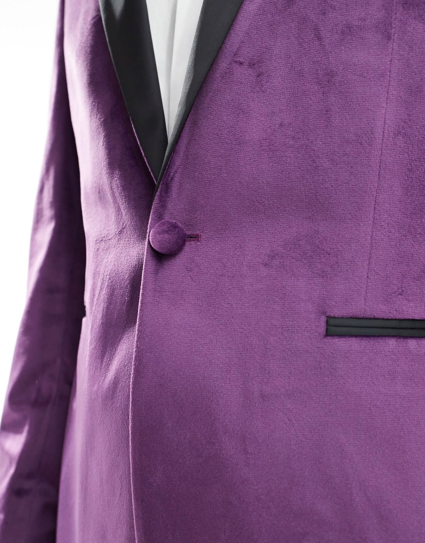 ASOS DESIGN skinny tuxedo suit jacket in purple velvet - ASOS Sample Sale EU Store