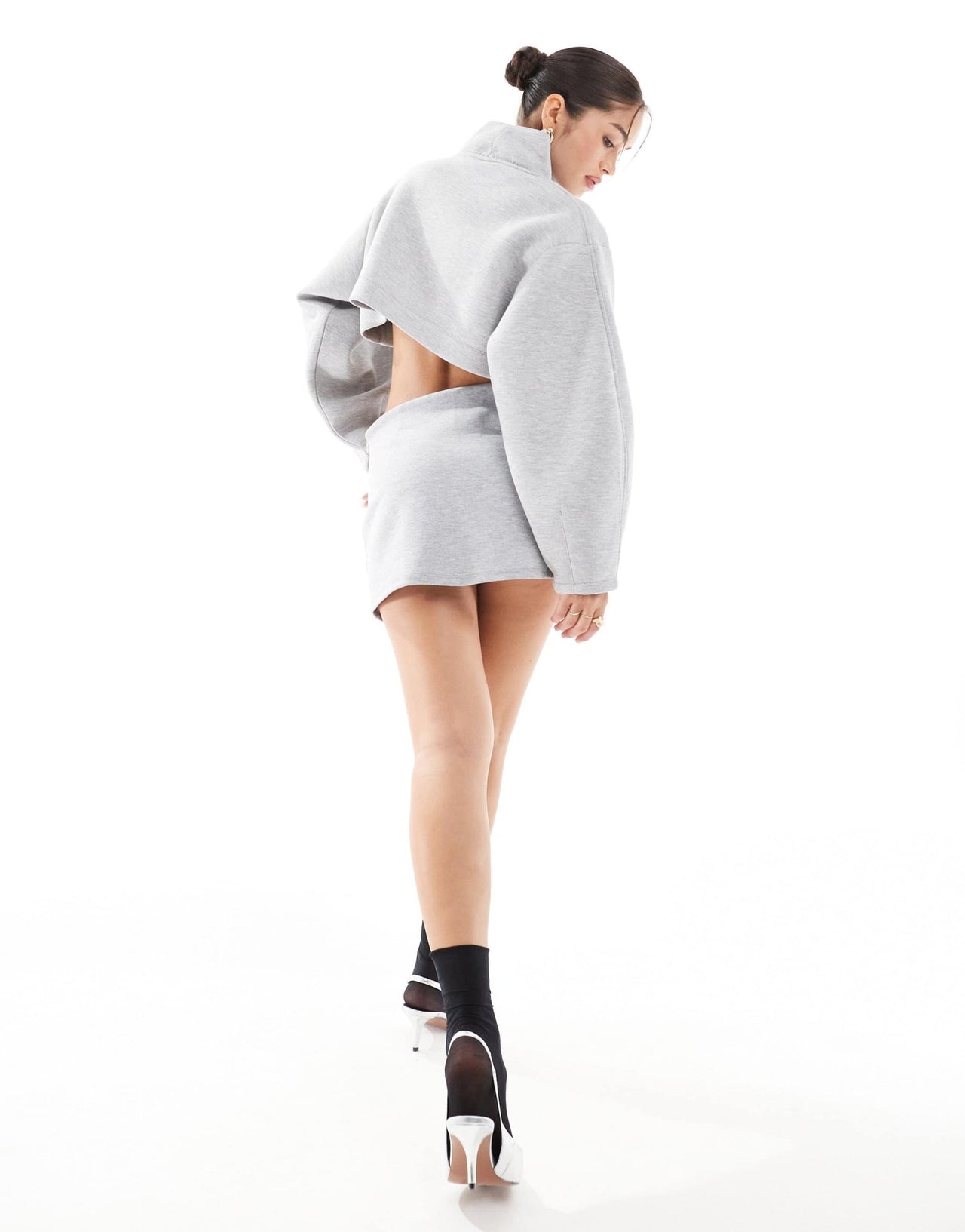 ASOS DESIGN skort in charcoal - ASOS Sample Sale EU Store