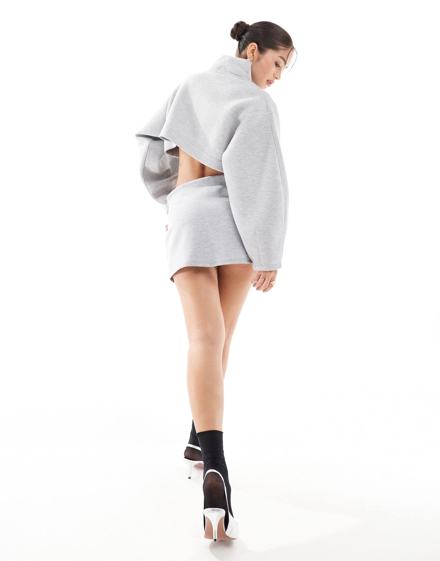 ASOS DESIGN skort in charcoal - ASOS Sample Sale EU Store