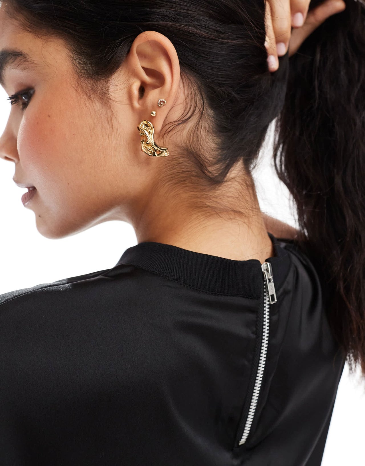 ASOS DESIGN sleeveless satin top in black - ASOS Sample Sale EU Store