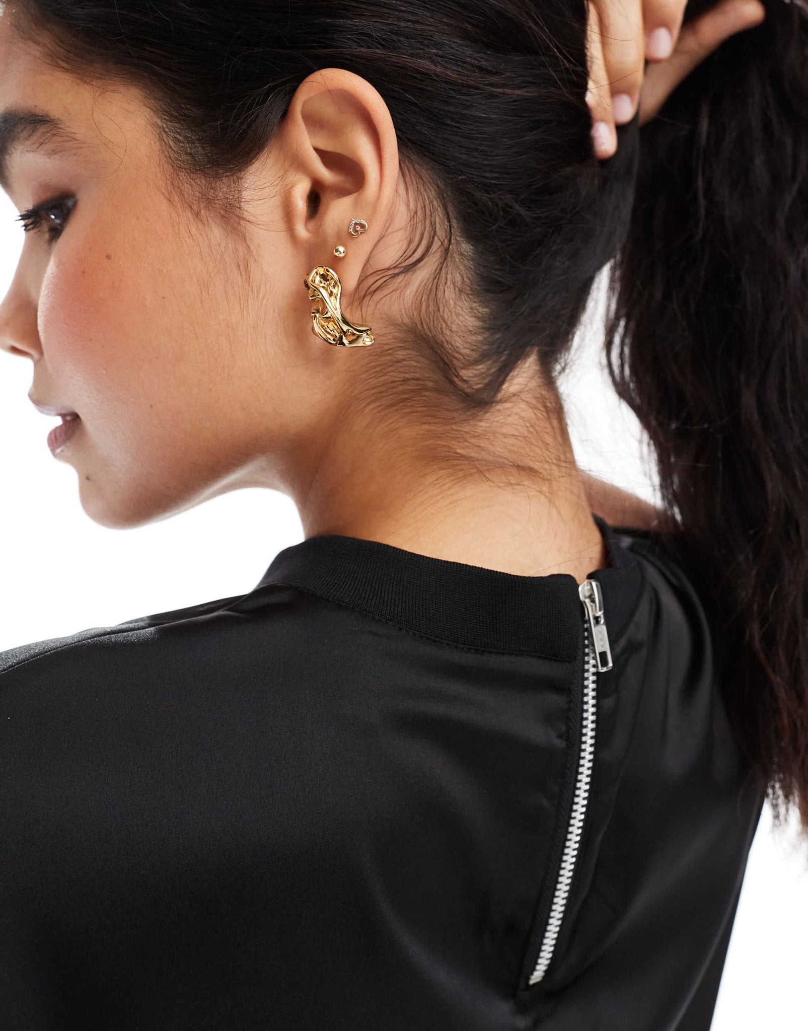 ASOS DESIGN sleeveless satin top in black - ASOS Sample Sale EU Store