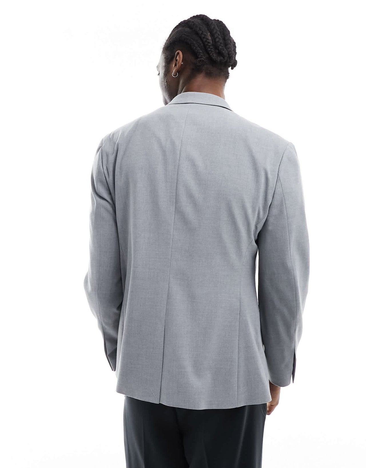 ASOS DESIGN slim double breasted suit jacket in grey - ASOS Sample Sale EU Store