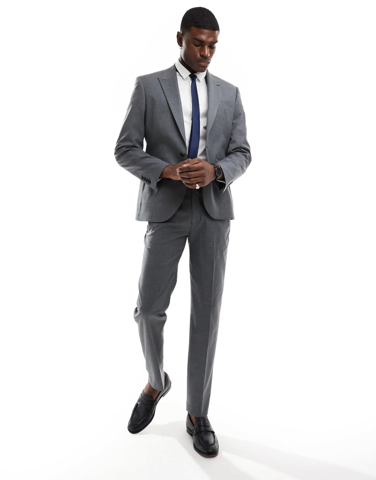 ASOS DESIGN slim fit suit jacket with wool in charcoal - ASOS Sample Sale EU Store