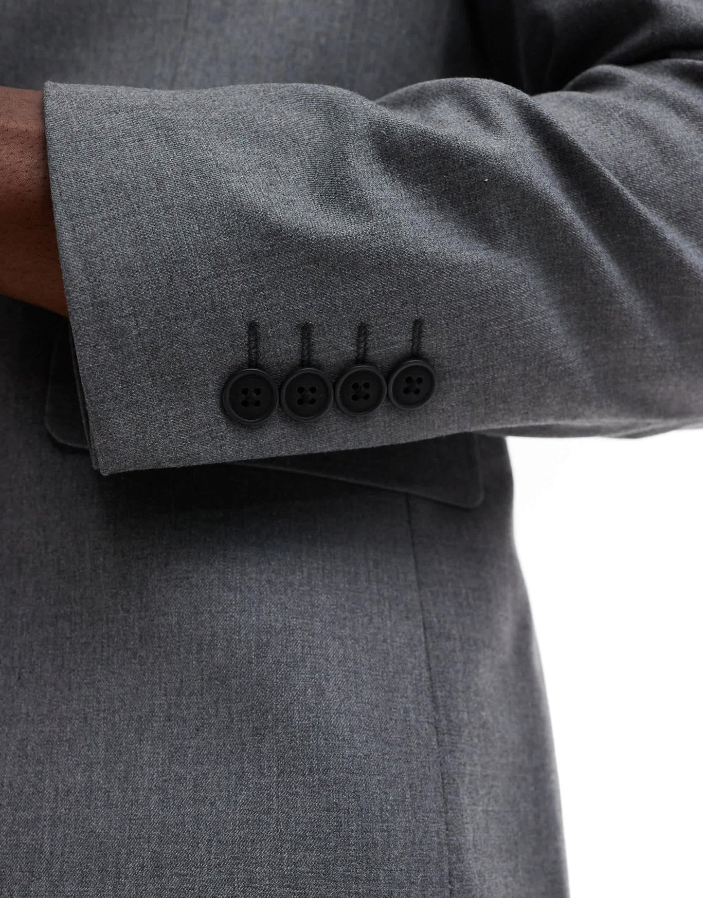 ASOS DESIGN slim fit suit jacket with wool in charcoal - ASOS Sample Sale EU Store