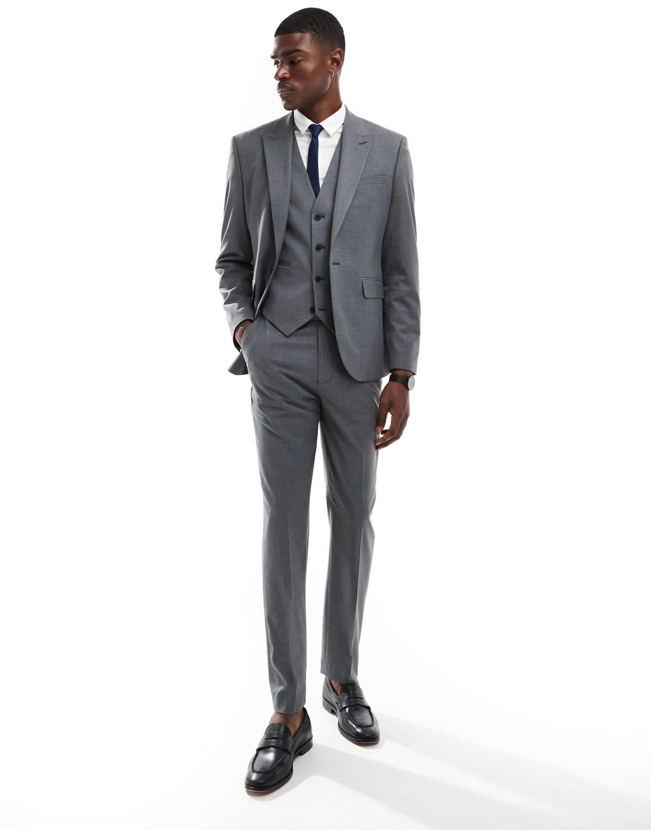 ASOS DESIGN slim fit suit jacket with wool in charcoal - ASOS Sample Sale EU Store