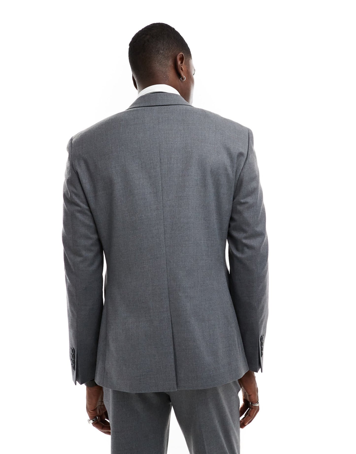 ASOS DESIGN slim fit suit jacket with wool in charcoal - ASOS Sample Sale EU Store