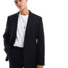ASOS DESIGN slim fit wool mix suit jacket in black twill