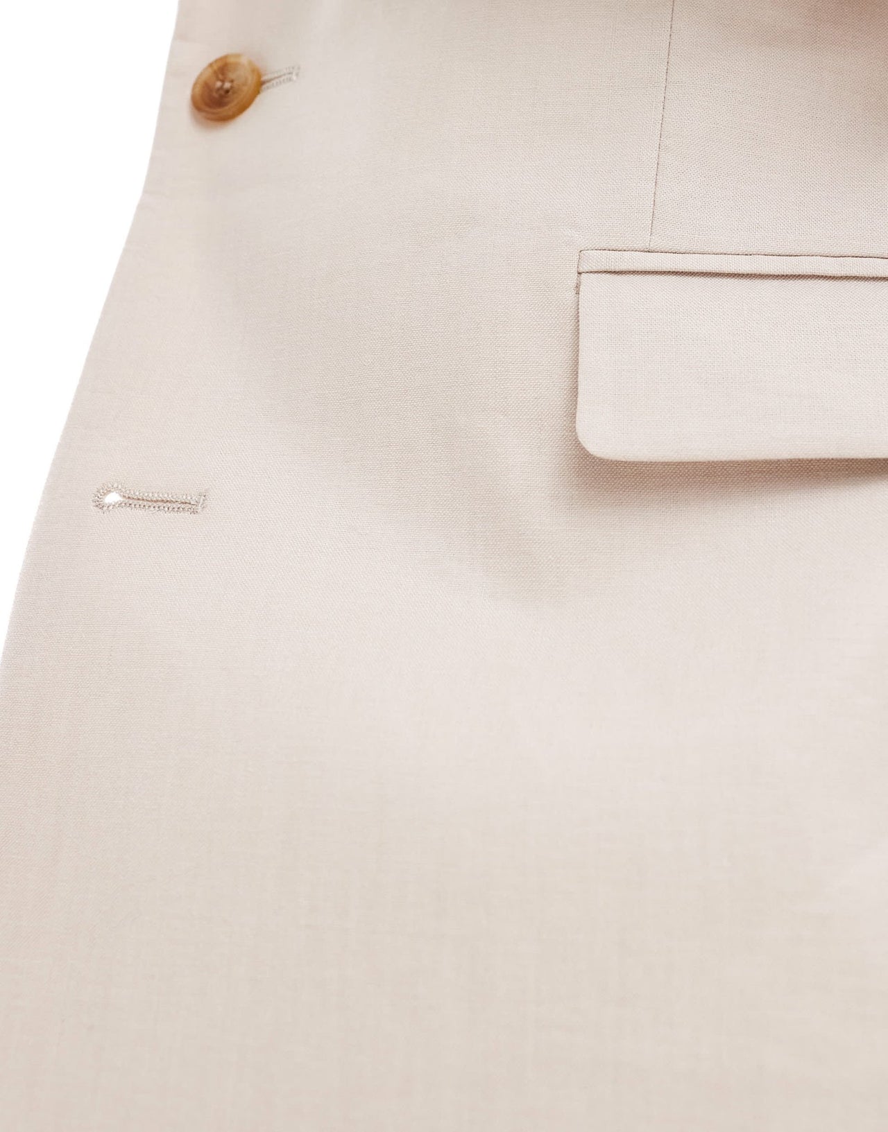 ASOS DESIGN slim linen blend suit jacket in stone - ASOS Sample Sale EU Store