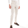 ASOS DESIGN slim linen blend suit trousers in stone