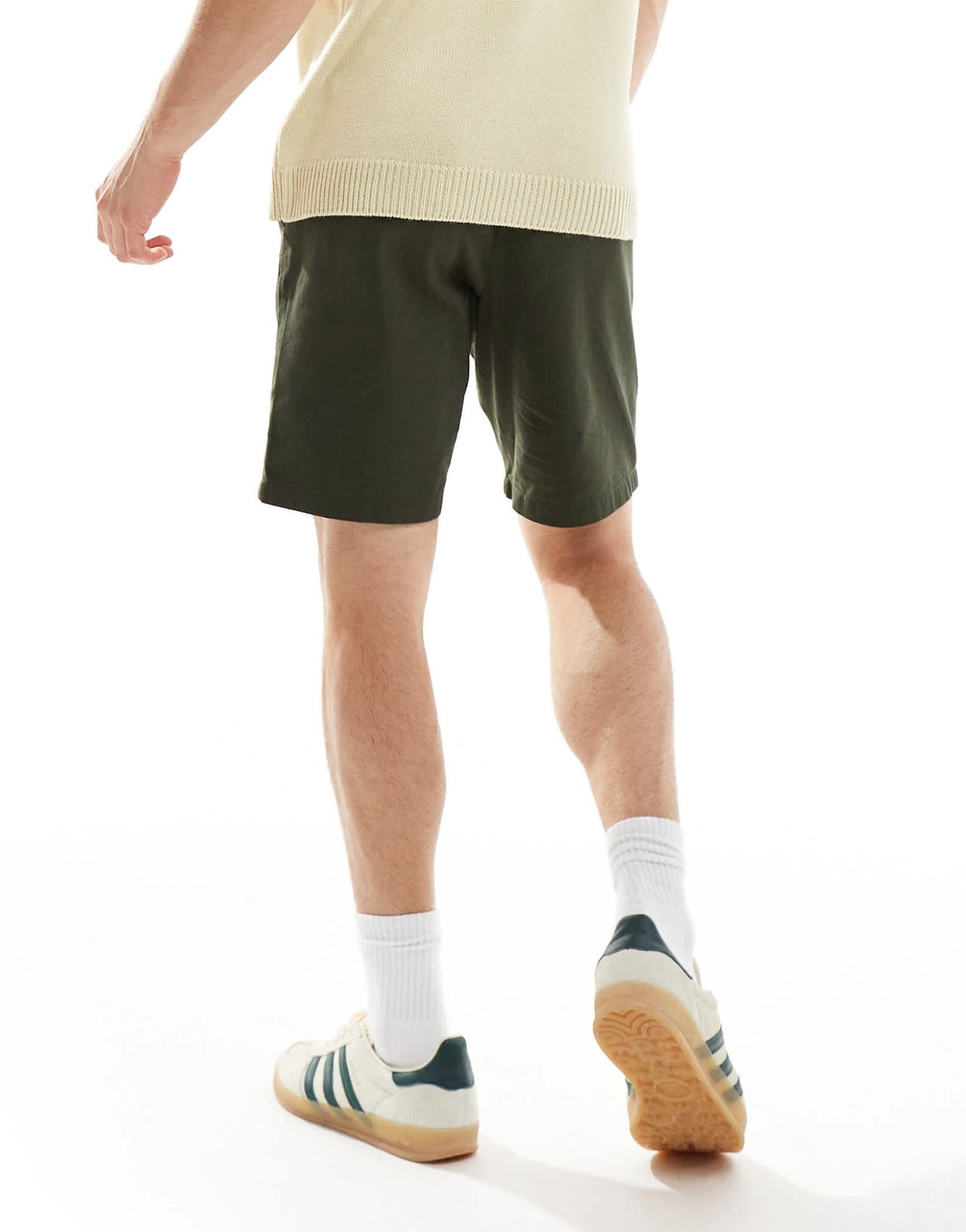 ASOS DESIGN slim stretch chino shorts in khaki - ASOS Sample Sale EU Store