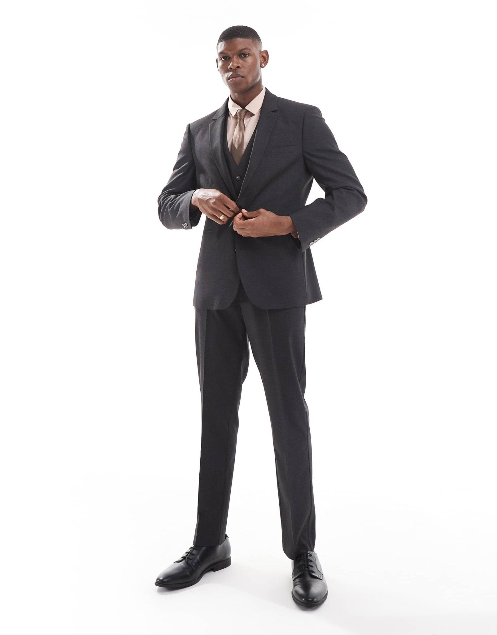 ASOS DESIGN slim suit jacket in charcoal - ASOS Sample Sale EU Store