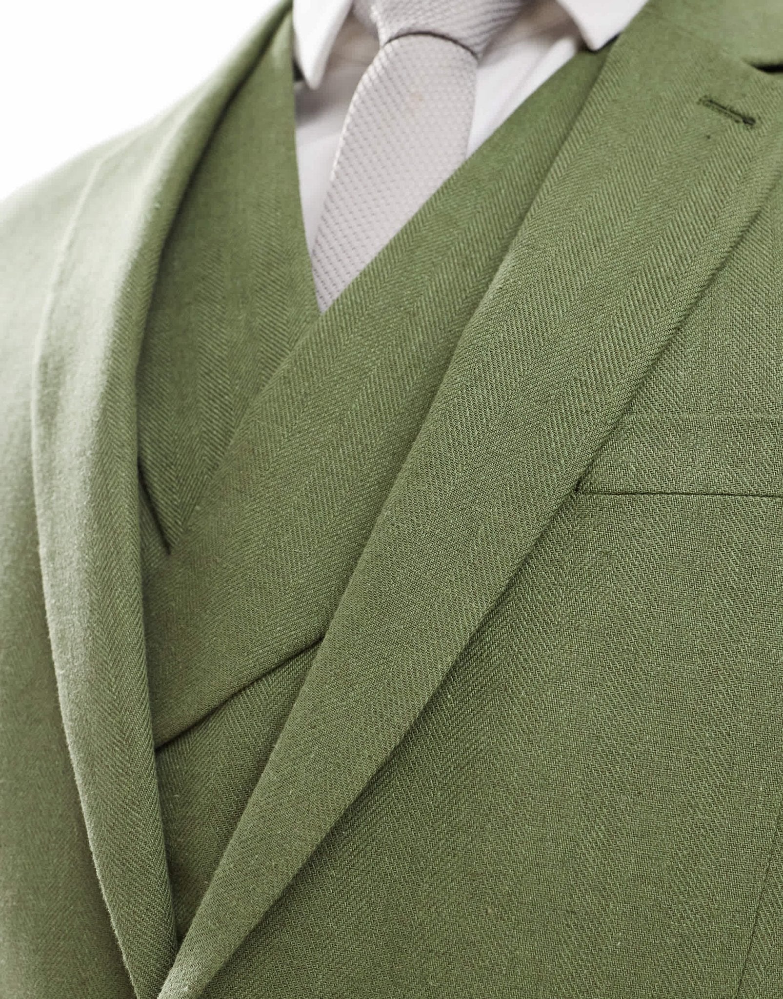 ASOS DESIGN slim suit jacket in dark green herringbone - ASOS Sample Sale EU Store