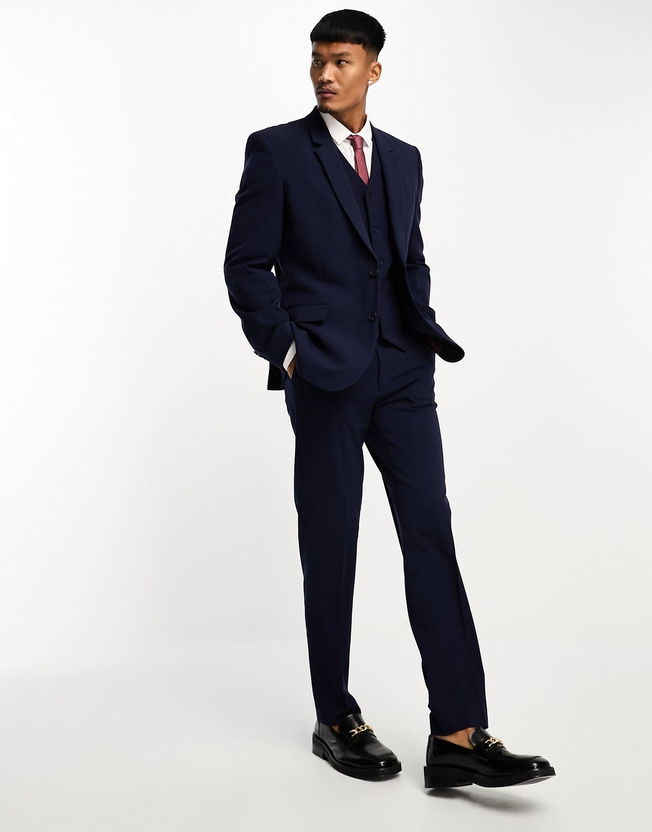 ASOS DESIGN slim suit jacket in navy - ASOS Sample Sale EU Store
