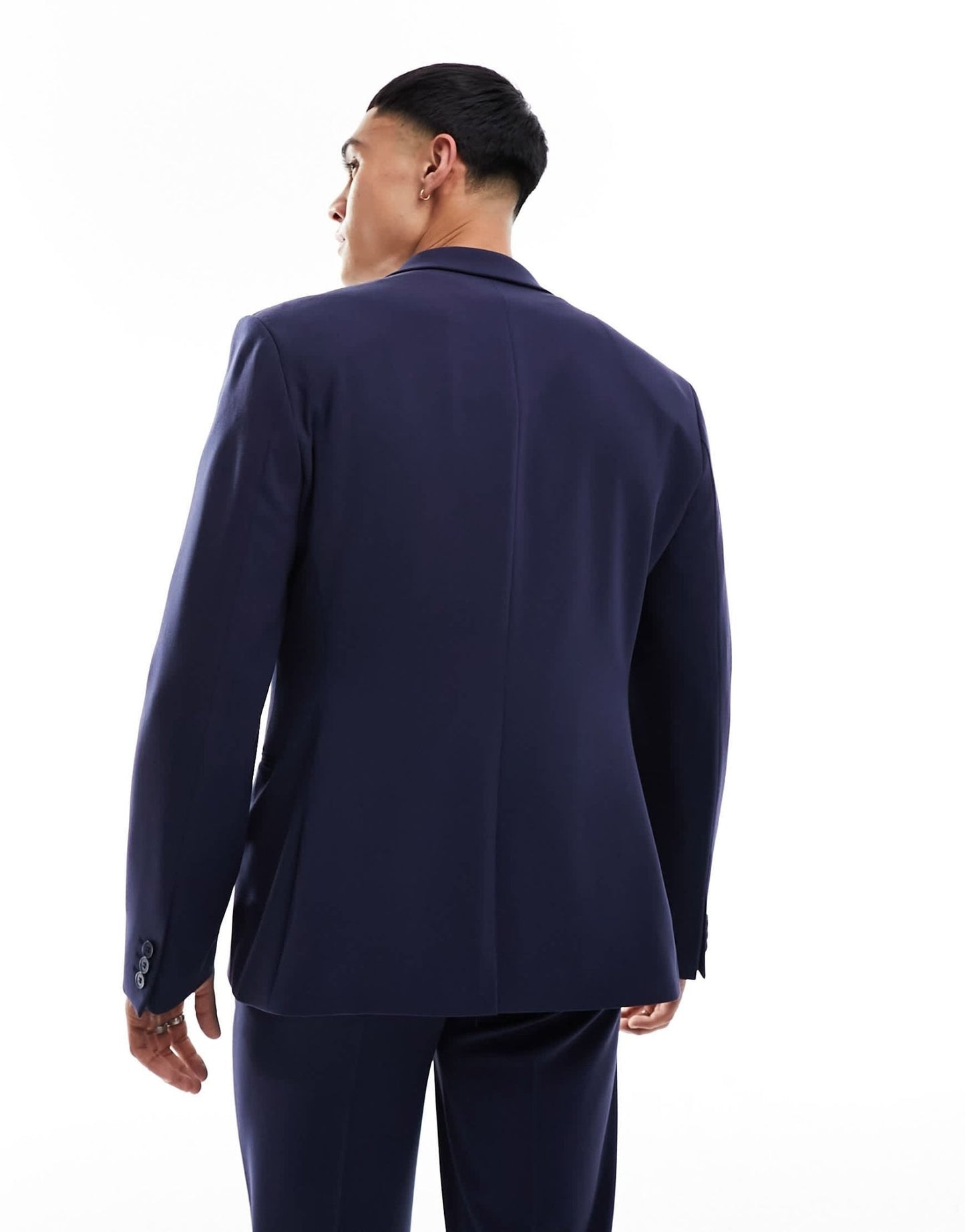ASOS DESIGN slim suit jacket in navy - ASOS Sample Sale EU Store