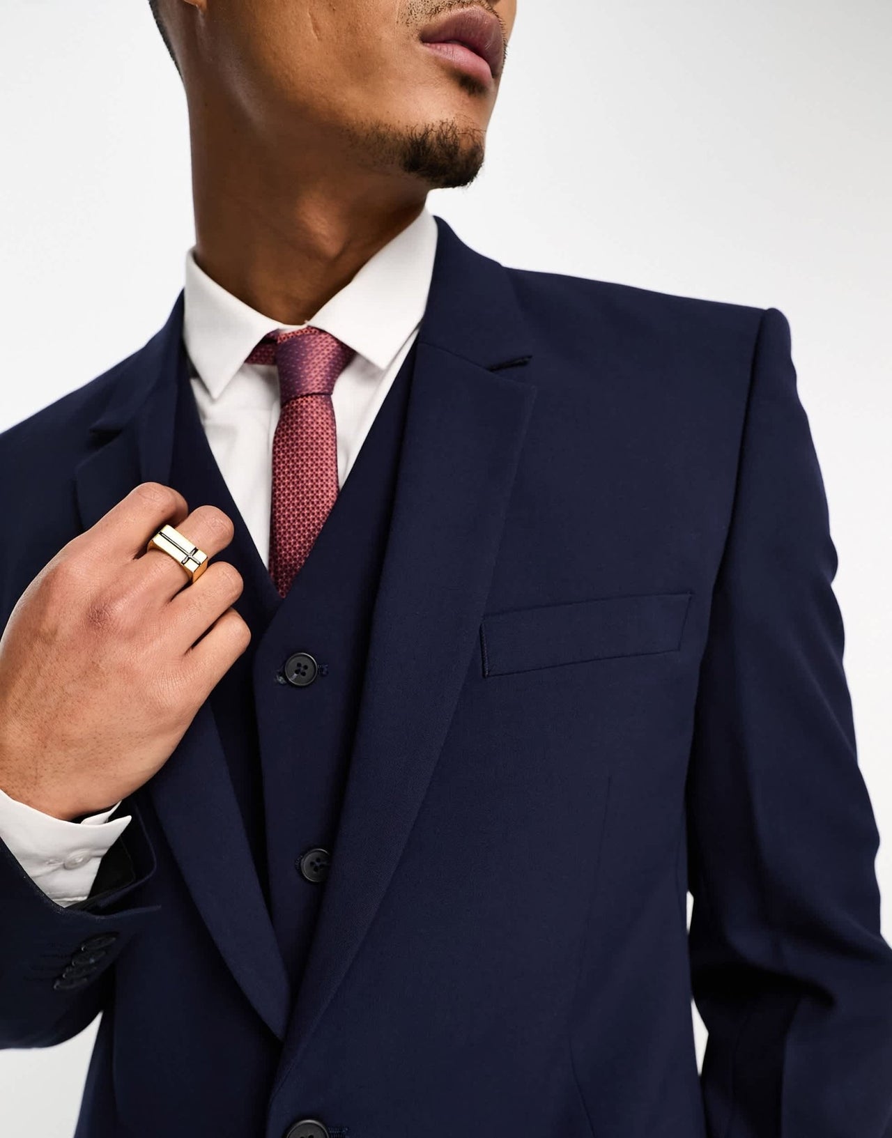 ASOS DESIGN slim suit jacket in navy - ASOS Sample Sale EU Store