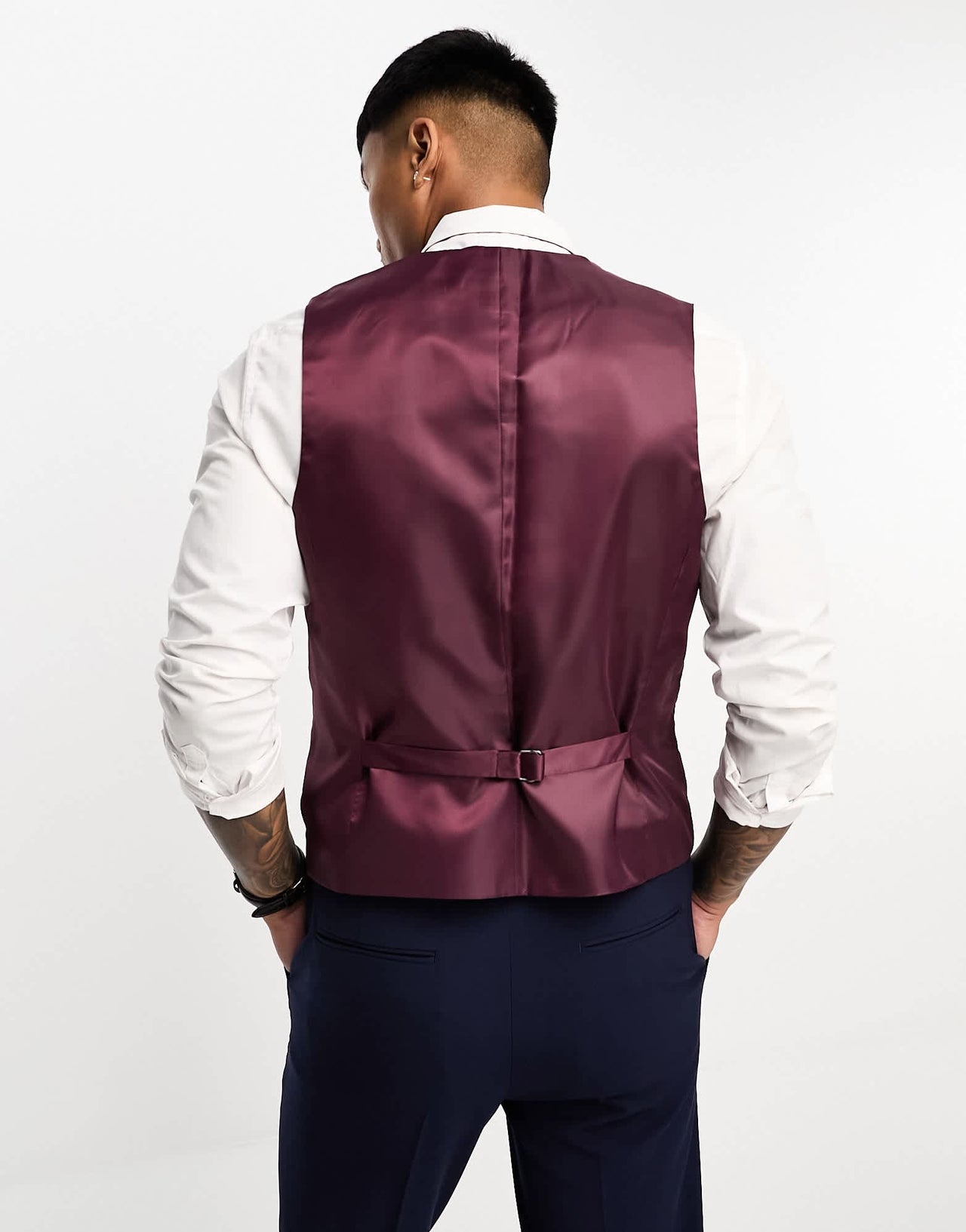 ASOS DESIGN slim suit waistcoat in navy - ASOS Sample Sale EU Store