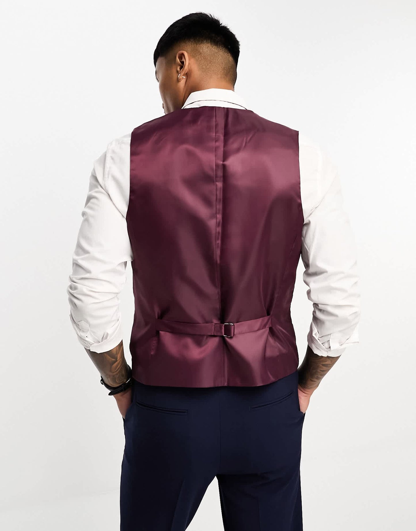 ASOS DESIGN slim suit waistcoat in navy - ASOS Sample Sale EU Store