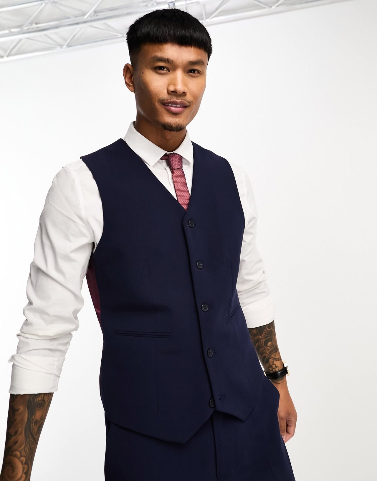 ASOS DESIGN slim suit waistcoat in navy - ASOS Sample Sale EU Store