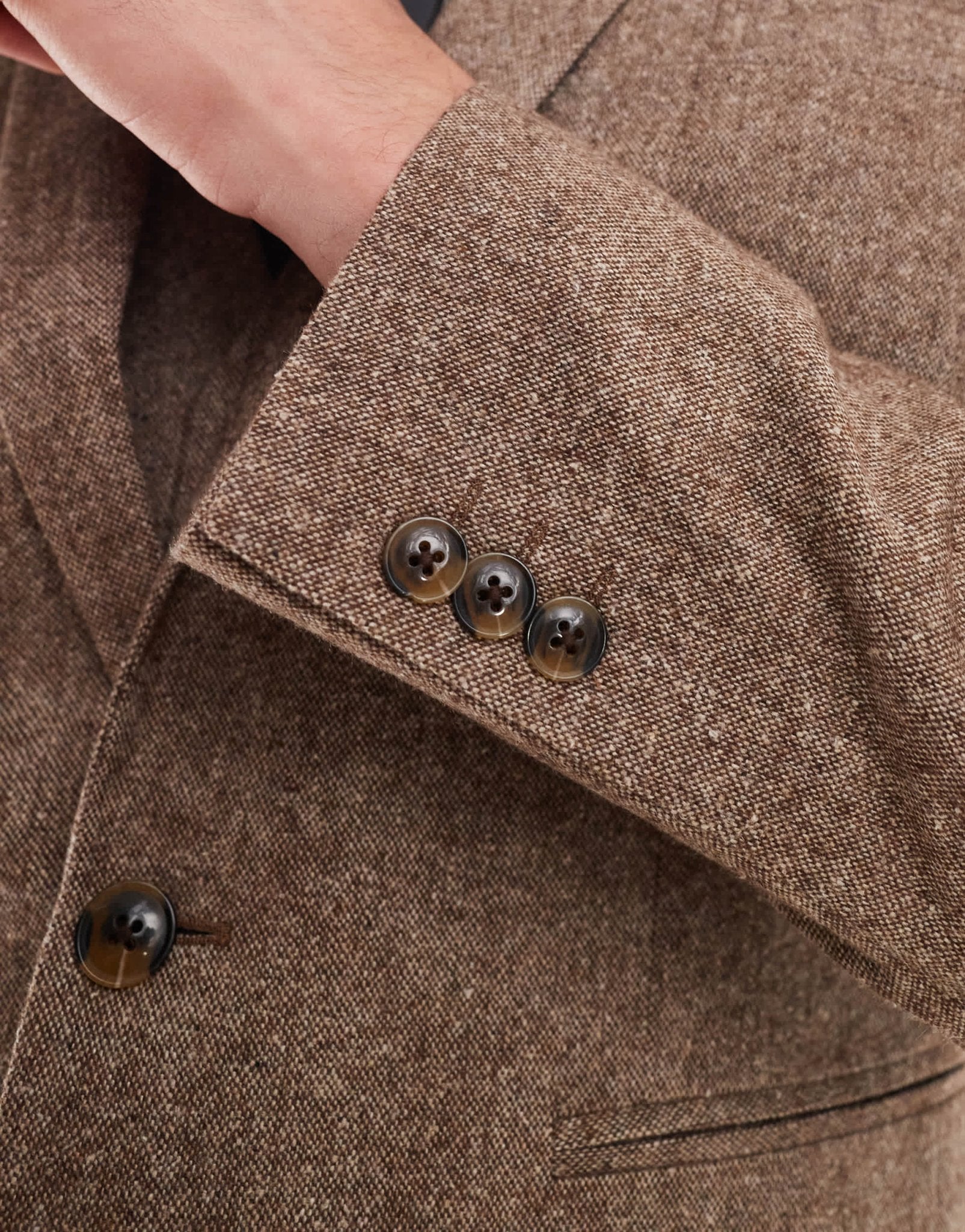 ASOS DESIGN slim wool blend suit jacket in brown - ASOS Sample Sale EU Store