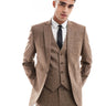 Giacca slim in misto lana ASOS DESIGN in marrone