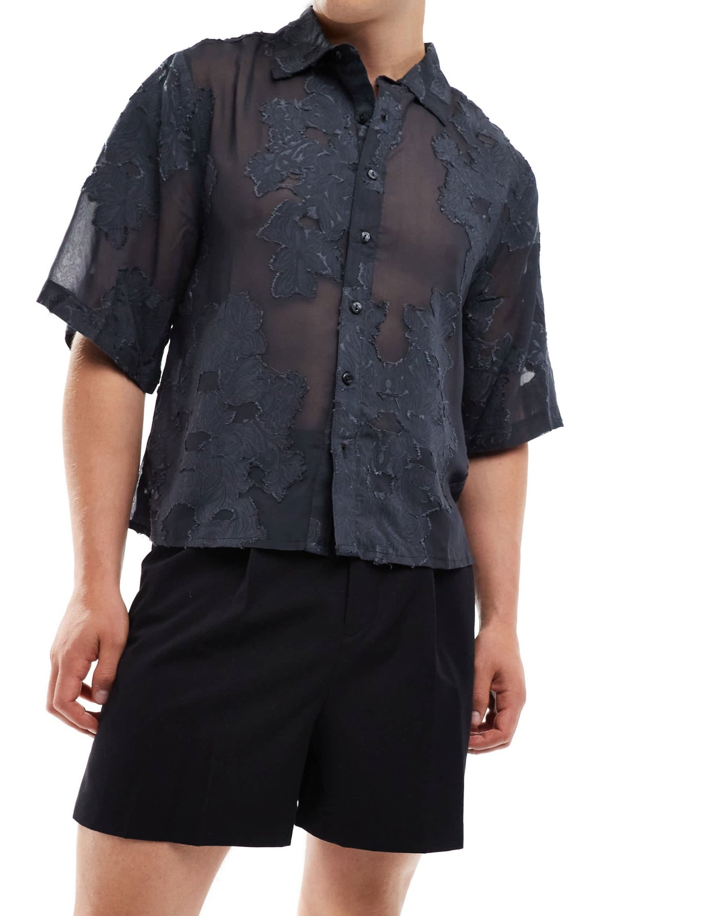 ASOS DESIGN smart cropped bermuda shorts in black - ASOS Sample Sale EU Store