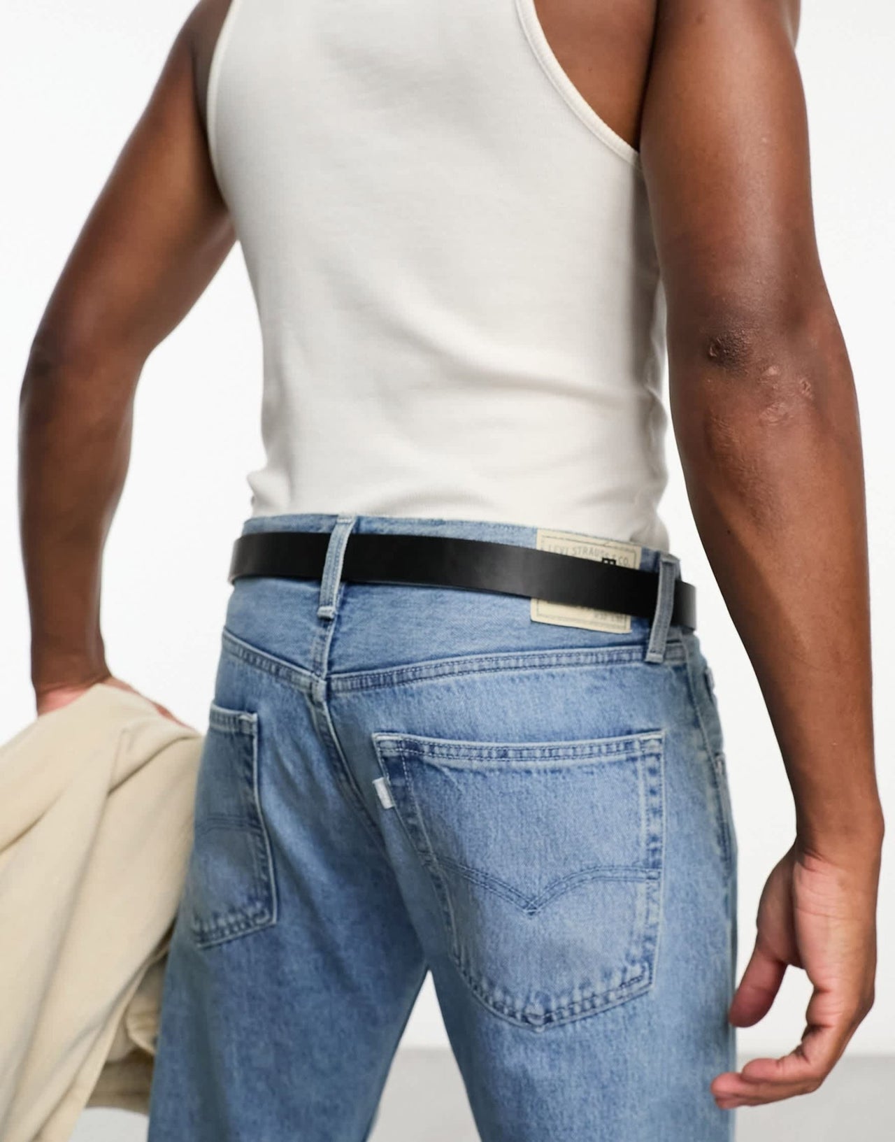 ASOS DESIGN smart reversible belt in brown and black faux leather with silver buckle - ASOS Sample Sale EU Store