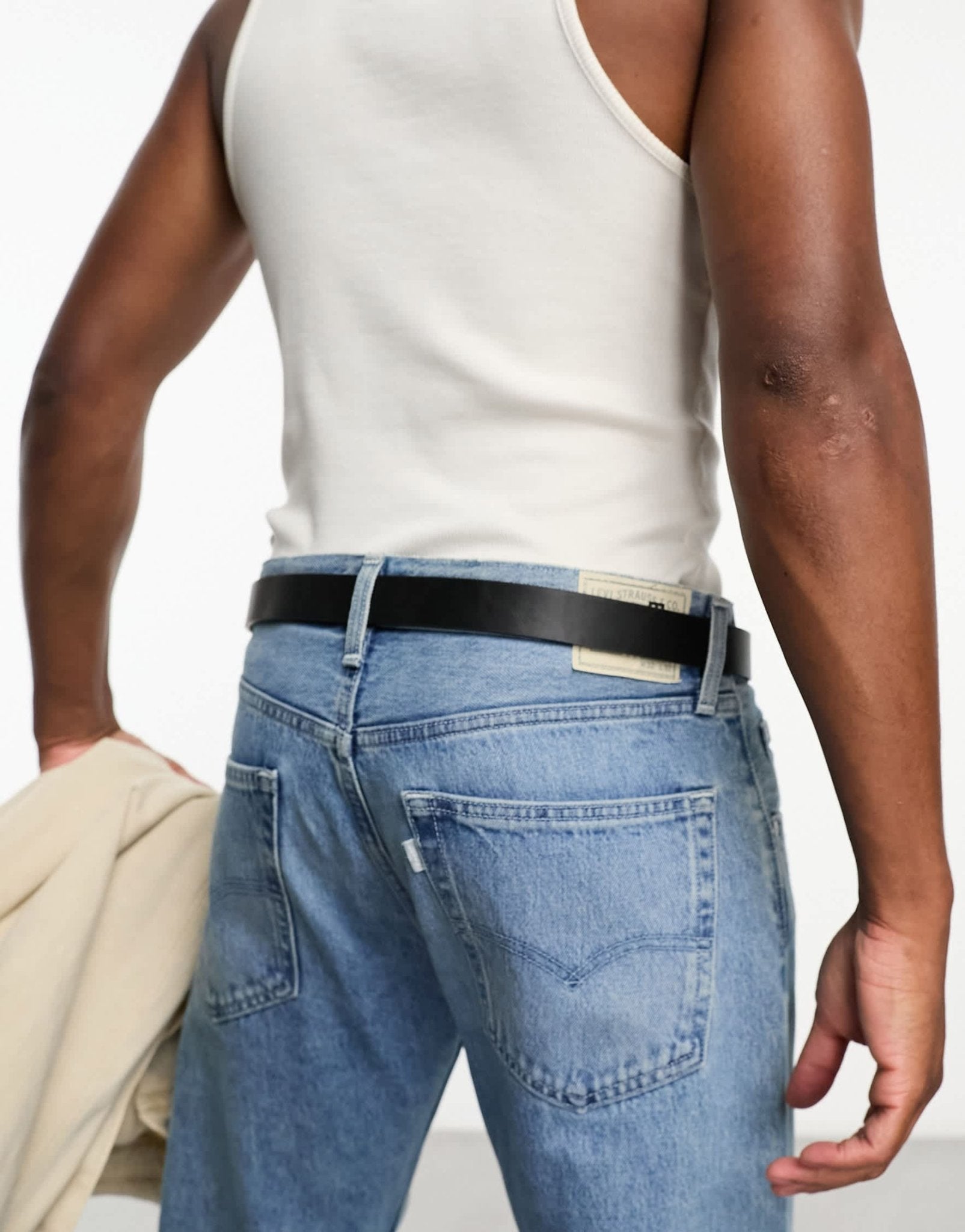 ASOS DESIGN smart reversible belt in brown and black faux leather with silver buckle - ASOS Sample Sale EU Store