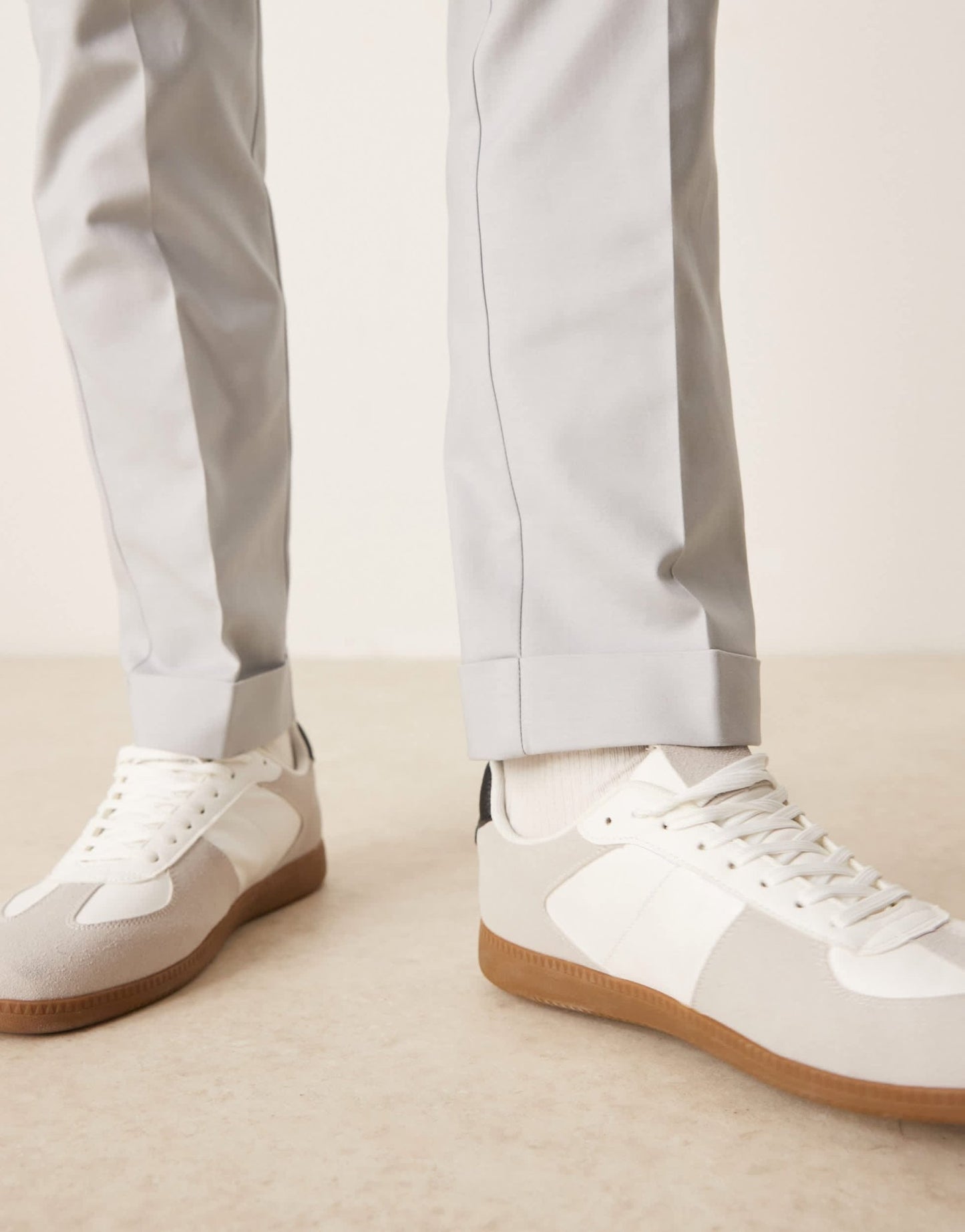 ASOS DESIGN smart slim fit cotton chino trousers in light grey - ASOS Sample Sale EU Store