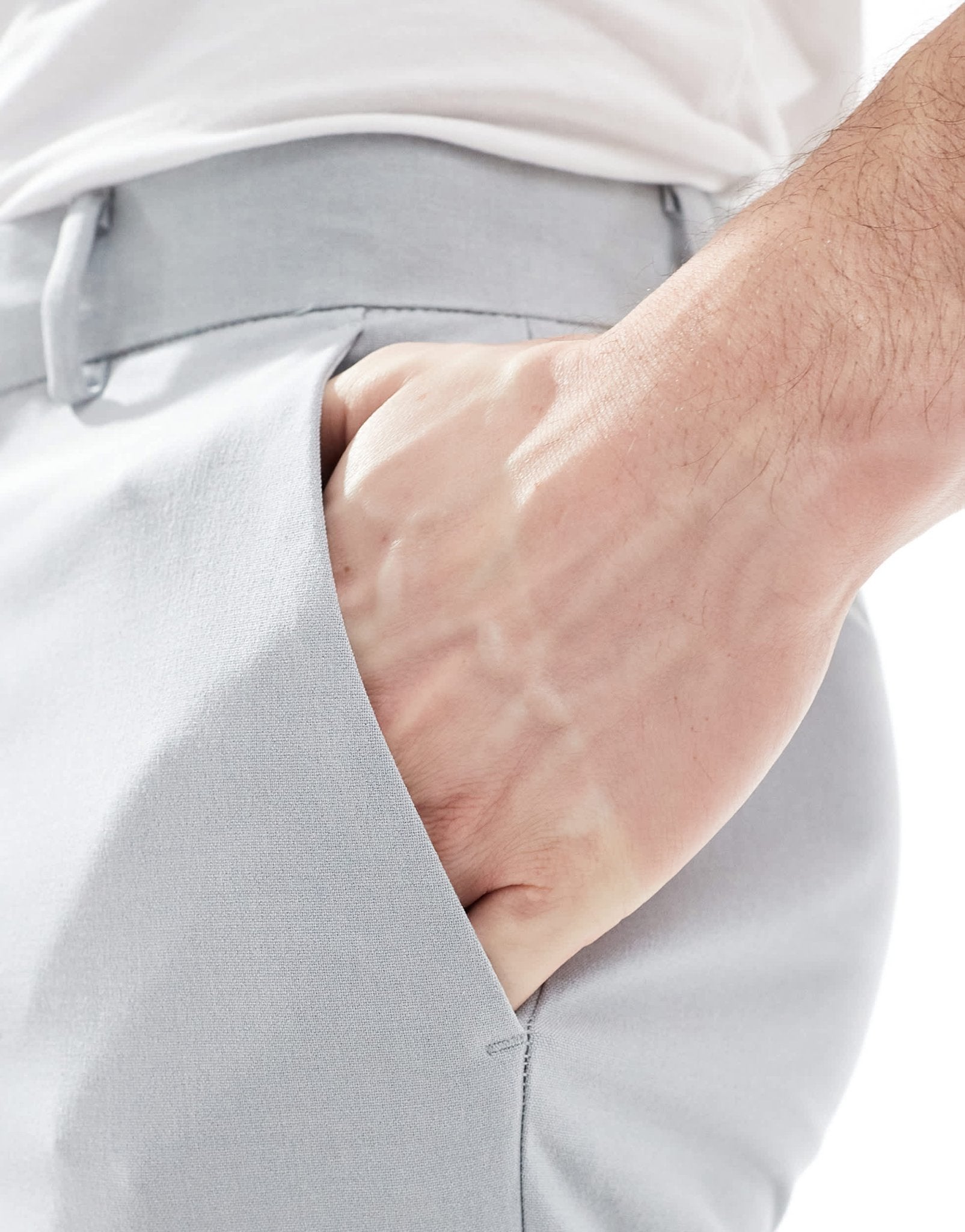 ASOS DESIGN smart slim fit trousers in grey - ASOS Sample Sale EU Store