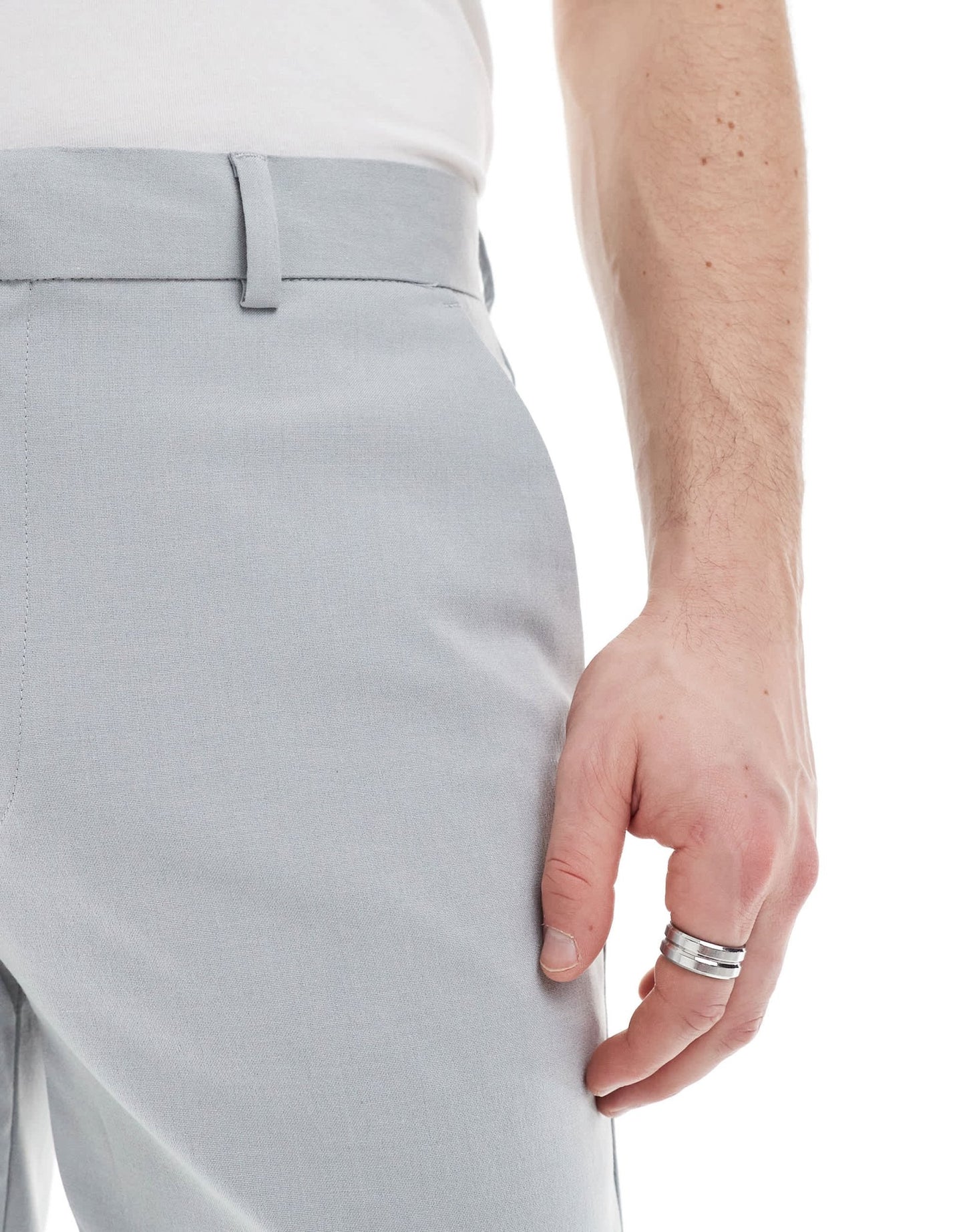ASOS DESIGN smart slim fit trousers in grey - ASOS Sample Sale EU Store