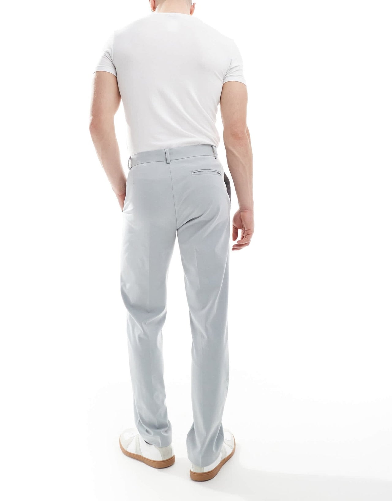 ASOS DESIGN smart slim fit trousers in grey - ASOS Sample Sale EU Store