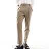 ASOS DESIGN pantaloni premium sagomati eleganti in stone melange