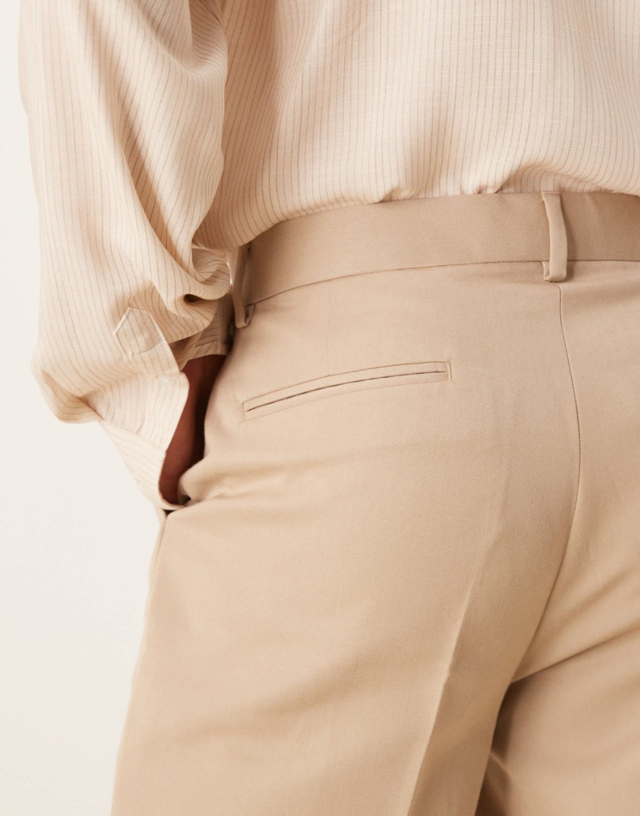 ASOS DESIGN smart tapered fit trousers in dark stone - ASOS Sample Sale EU Store