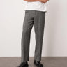 Pantalones de lana con espiga y pierna ancha elegantes ASOS DESIGN en negro
