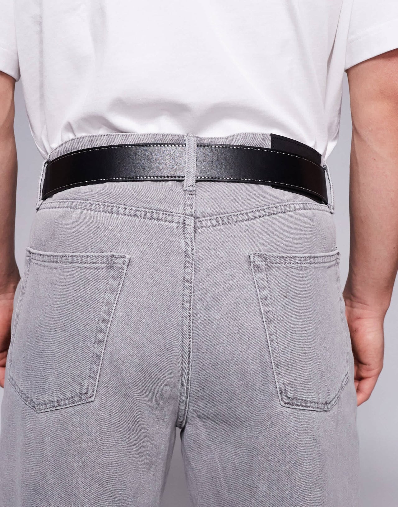 ASOS DESIGN snakeskin western cowboy belt in black faux leather - ASOS Sample Sale EU Store