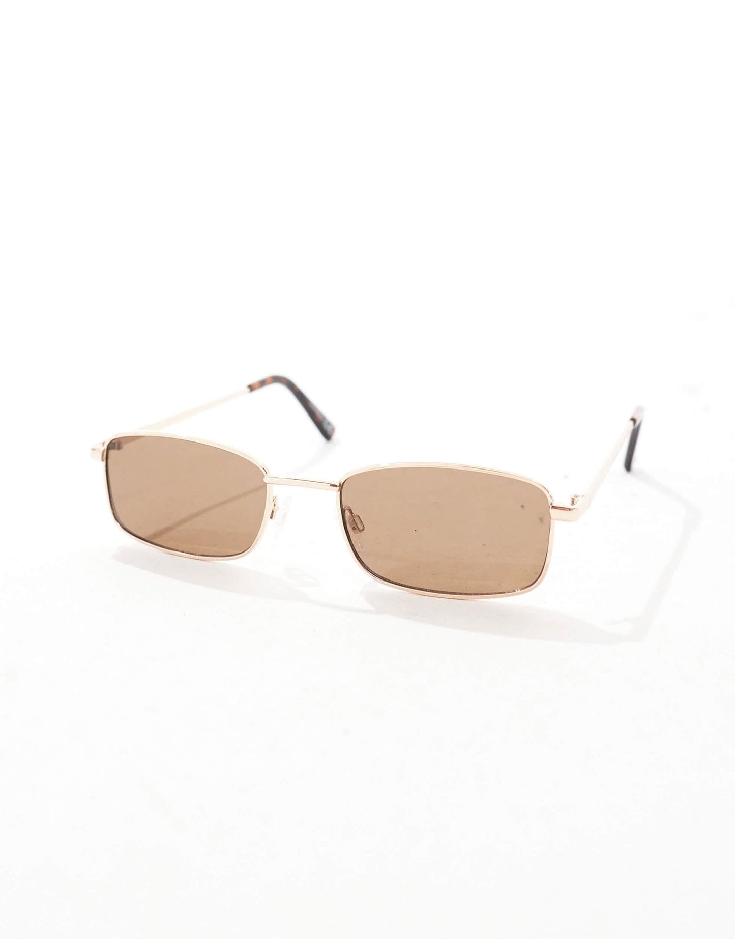 ASOS DESIGN square metal sunglasses with brown lens in gold - ASOS Sample Sale EU Store