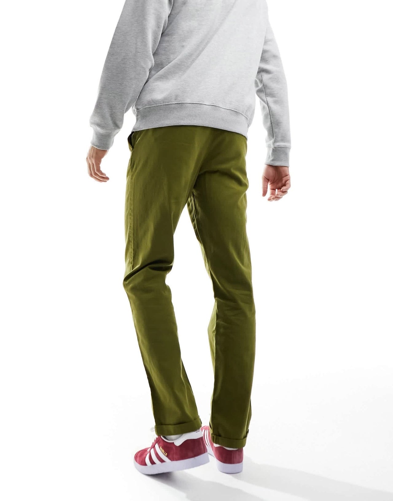 ASOS DESIGN straight chino in washed khaki - ASOS Sample Sale EU Store