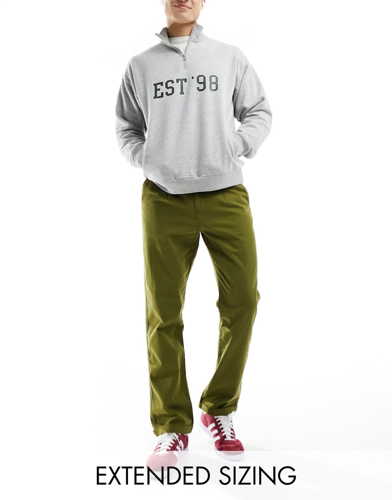 ASOS DESIGN straight chino in washed khaki - ASOS Sample Sale EU Store