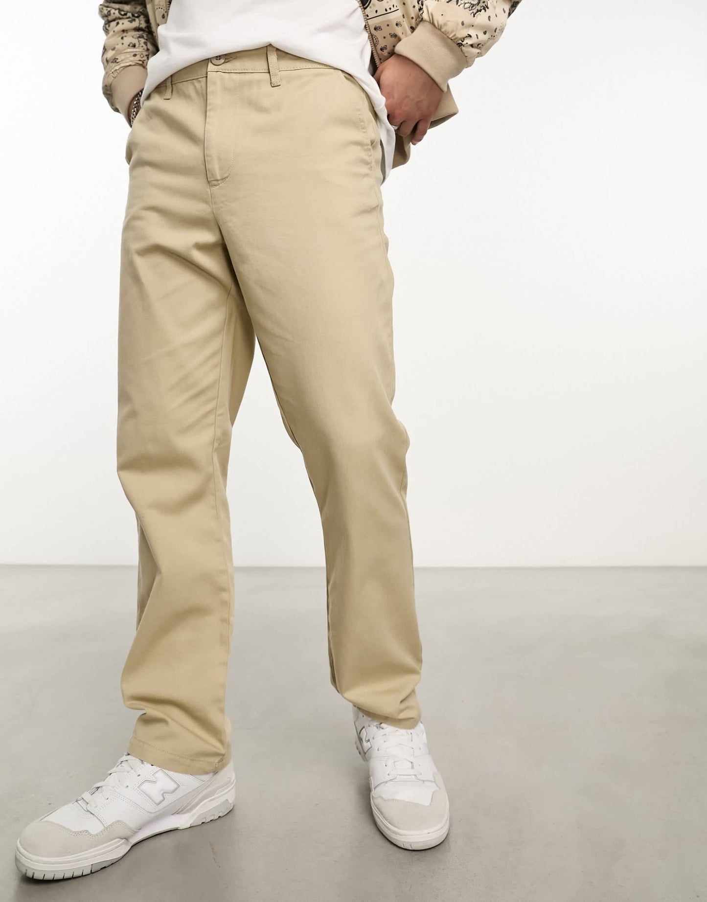 ASOS DESIGN straight chinos in stone - ASOS Sample Sale EU Store