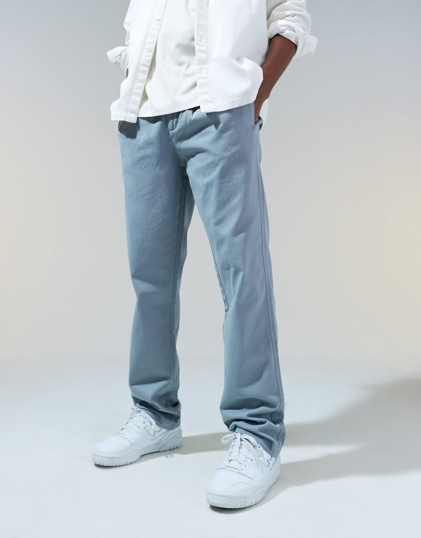 ASOS DESIGN straight double pleat chino in grey - ASOS Sample Sale EU Store