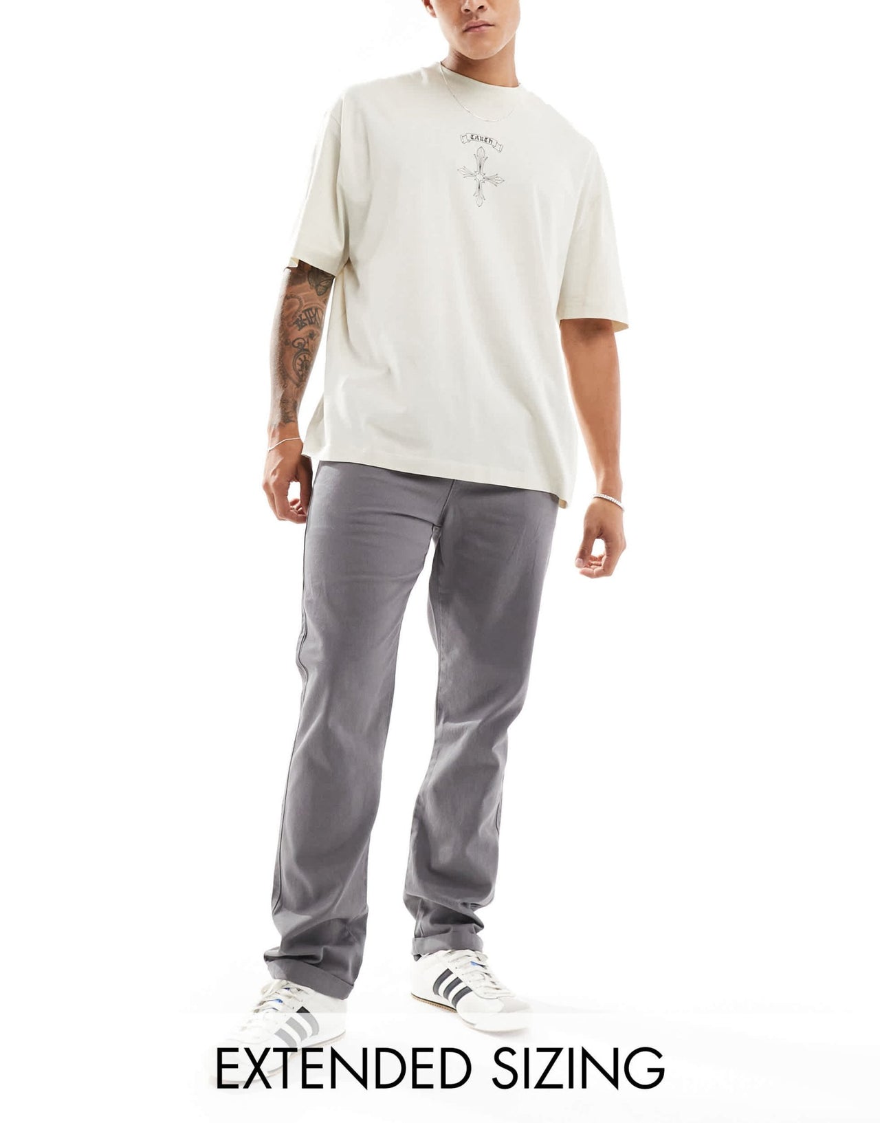 ASOS DESIGN straight leg chino in grey - ASOS Sample Sale EU Store