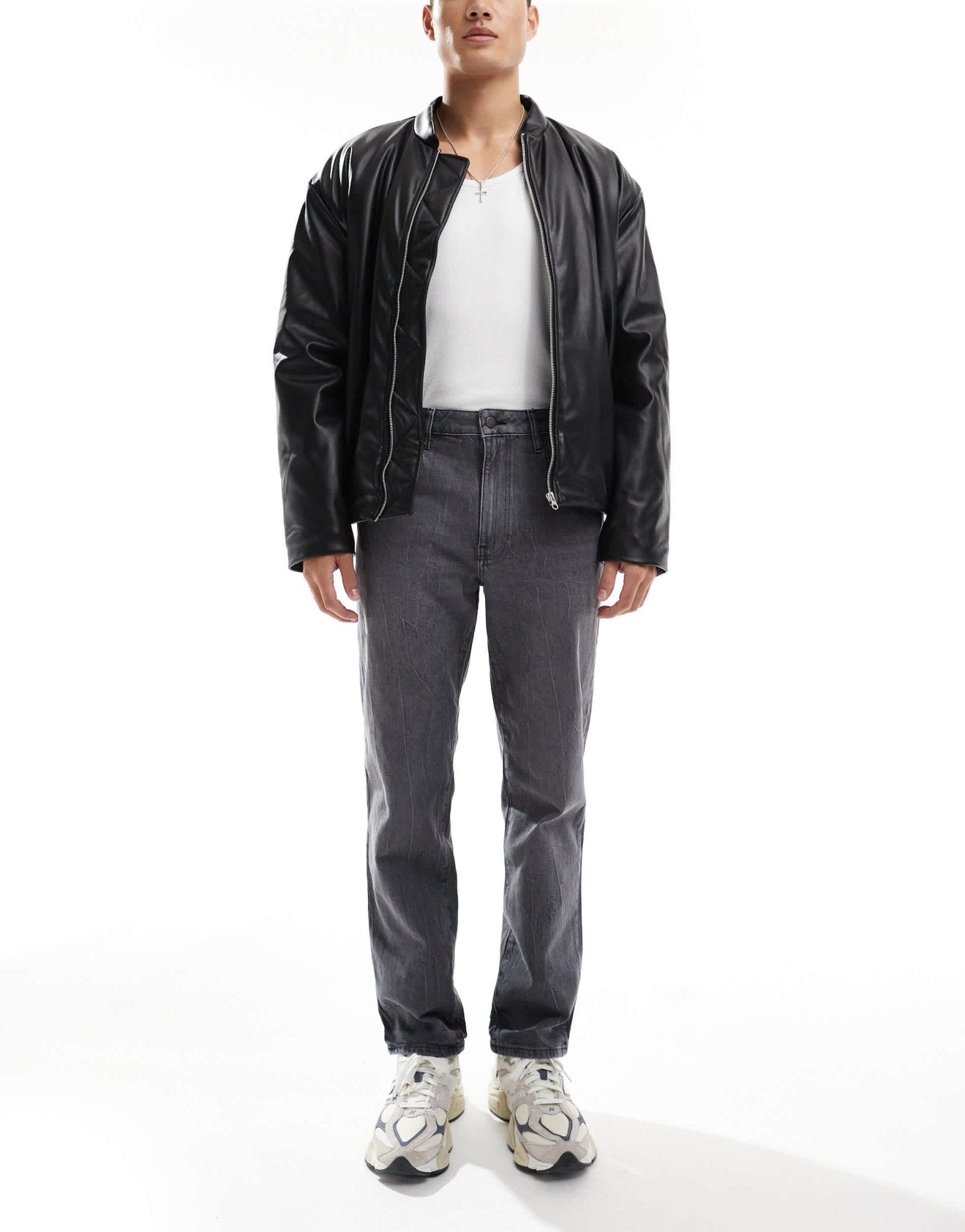 ASOS DESIGN straight leg jeans in grey wash - ASOS Sample Sale EU Store