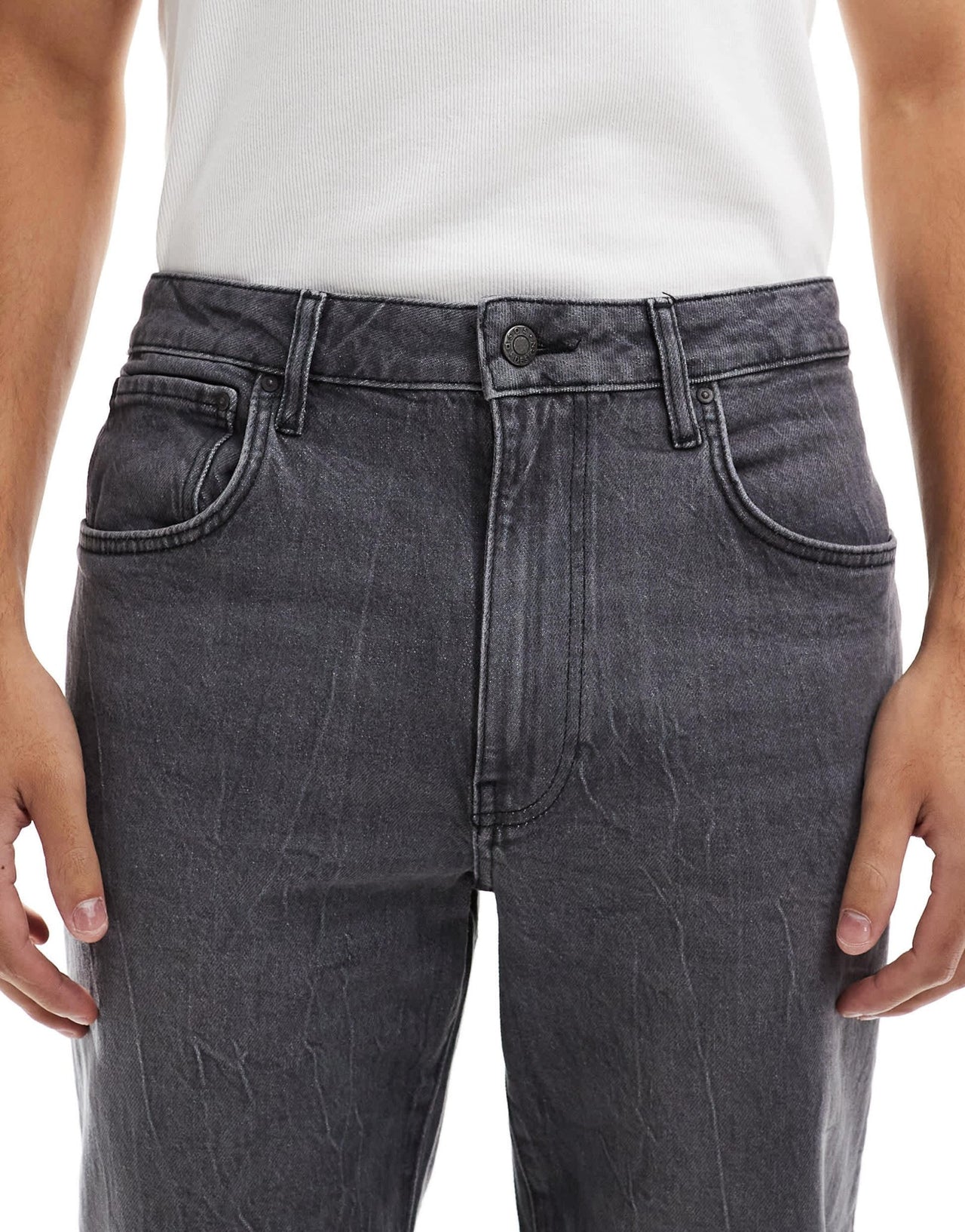 ASOS DESIGN straight leg jeans in grey wash - ASOS Sample Sale EU Store