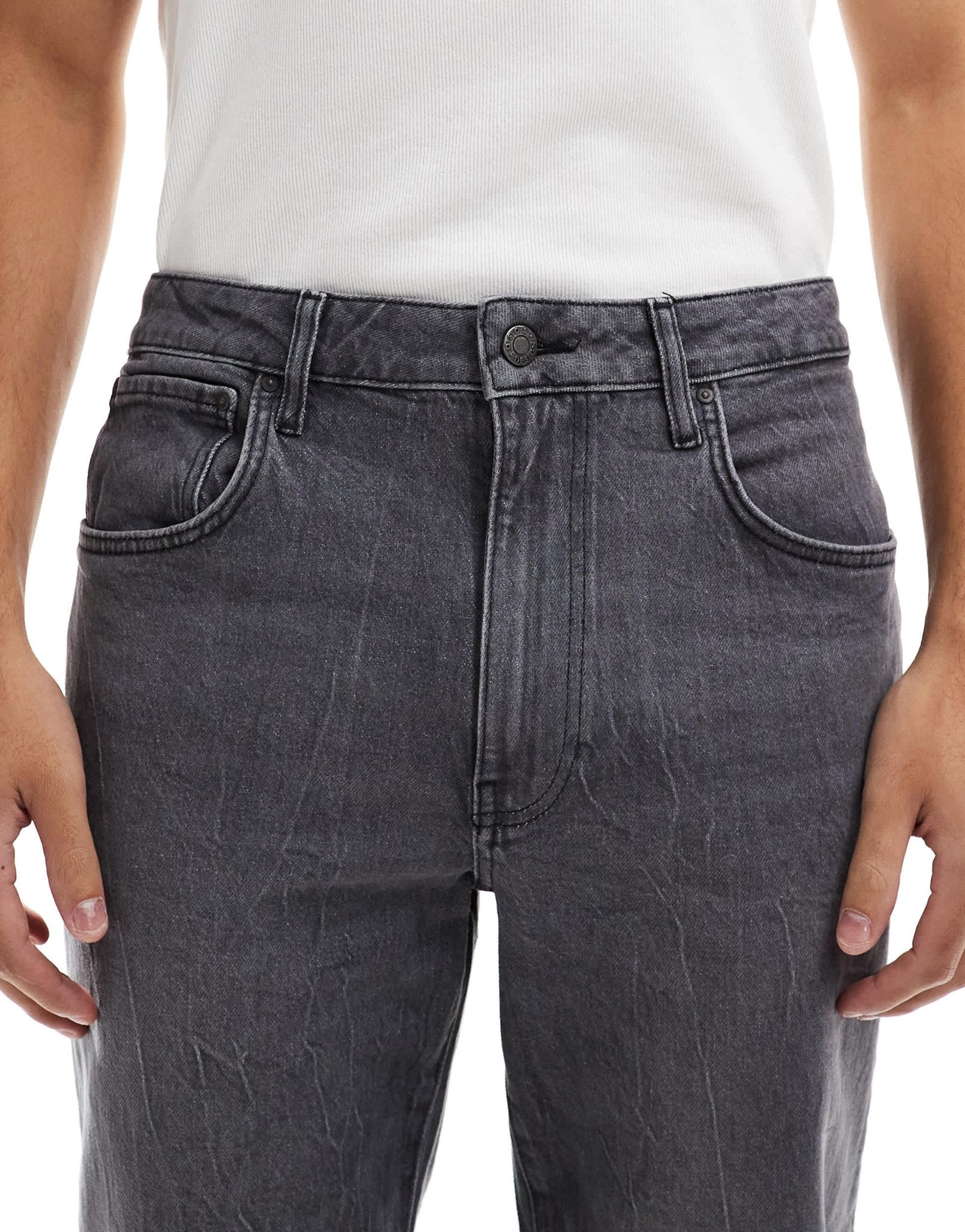 ASOS DESIGN straight leg jeans in grey wash - ASOS Sample Sale EU Store