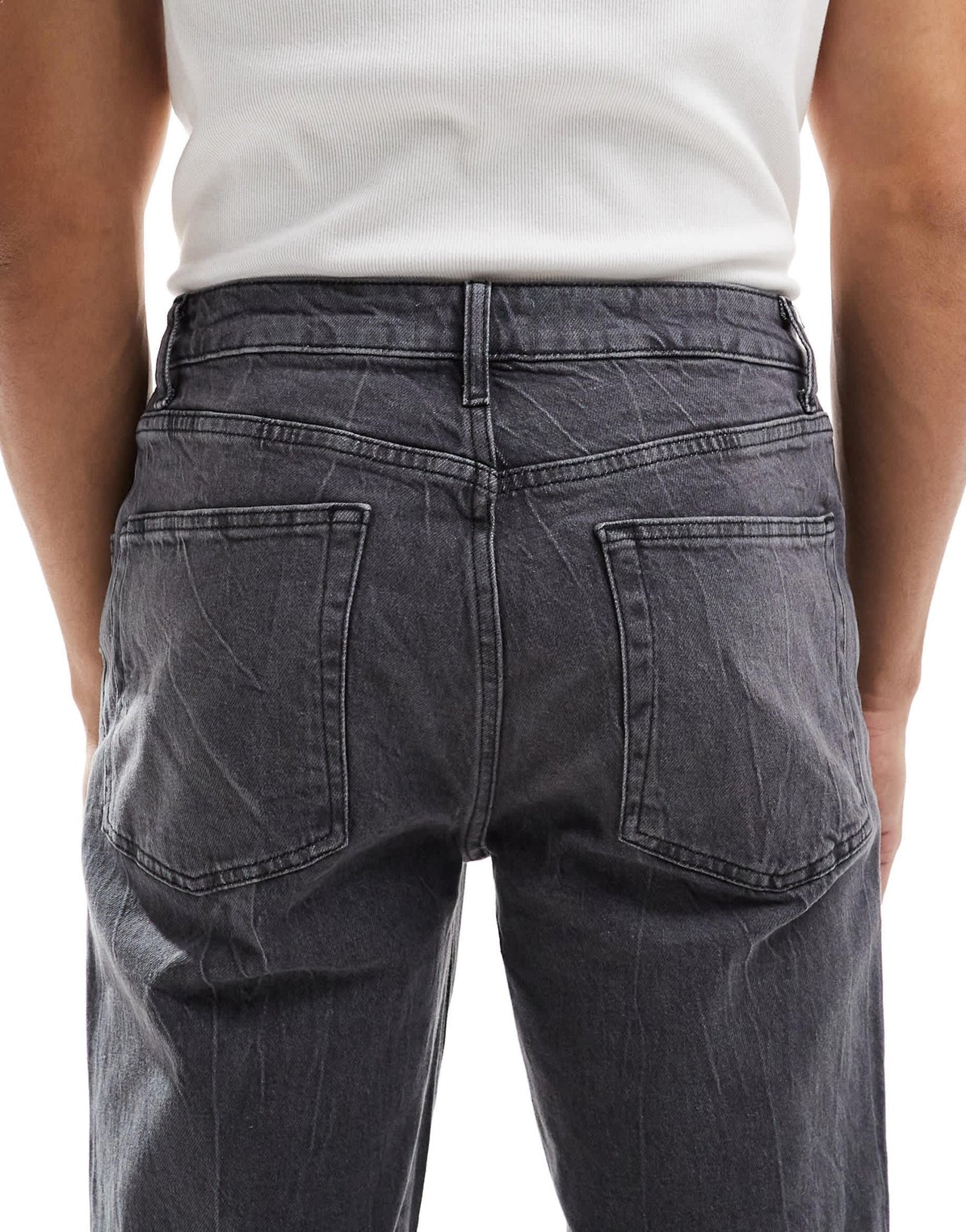 ASOS DESIGN straight leg jeans in grey wash - ASOS Sample Sale EU Store